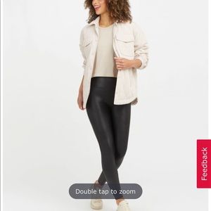 SPANX faux black leather leggings